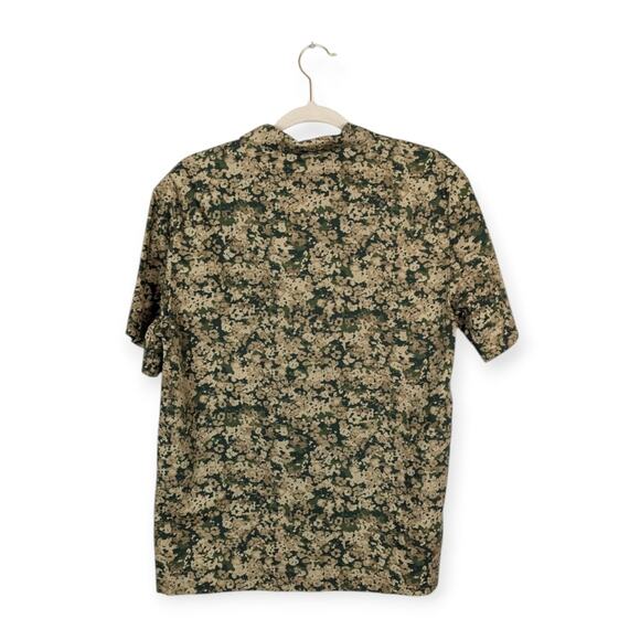 NWT A.P.C. Men's Lloyd Khaki Short Sleeve Casual Button Down Shirt Size S - Picture 2 of 10